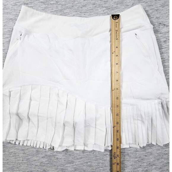 Tennis Skirt Skort With Pockets Pleated Golf High Waisted Womens Size Large 12 - Picture 8 of 11